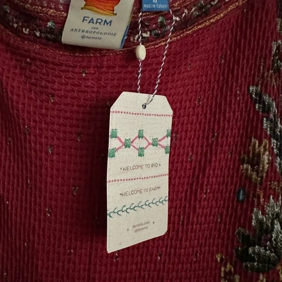 FARM Rio Red Floral Midi Skirt - Picture 3 of 4